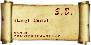 Stangl Dániel névjegykártya